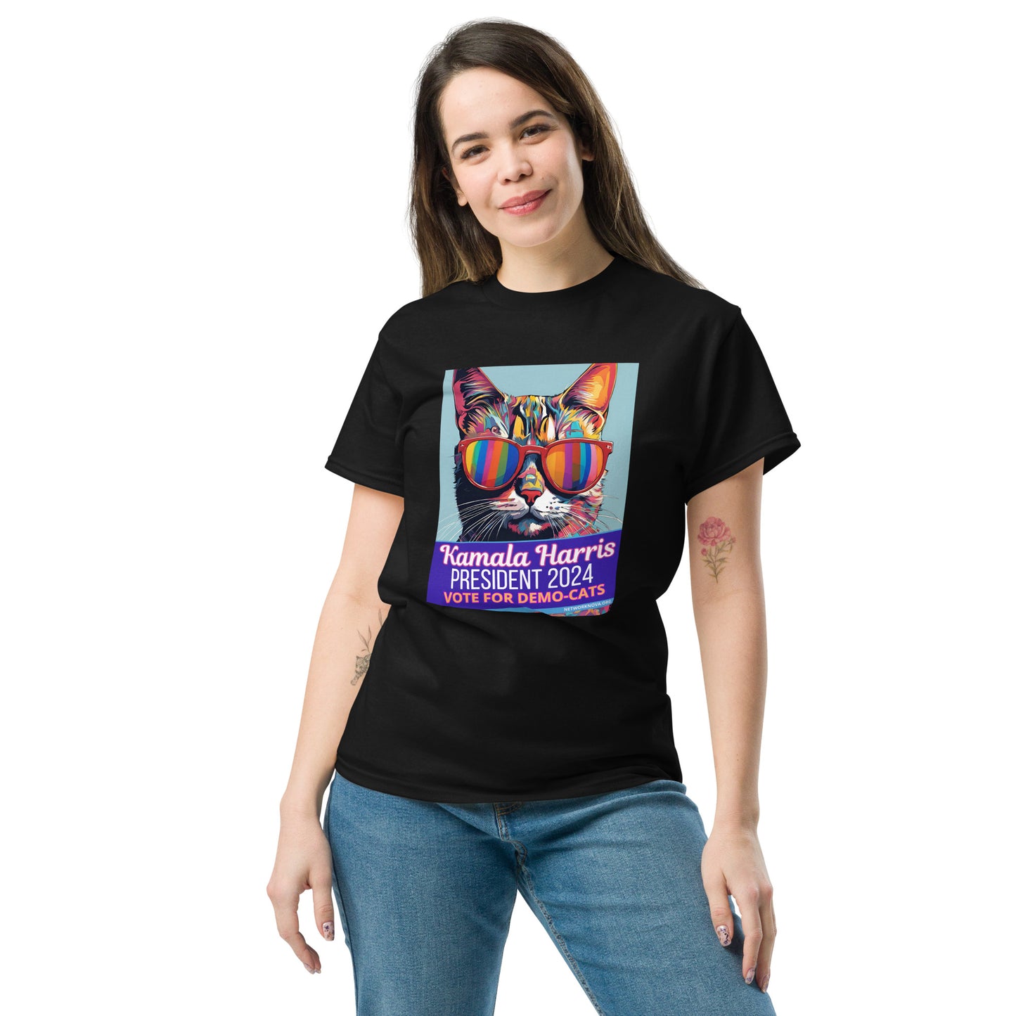PRIDE Demo Cats - Kamala Harris Fur President