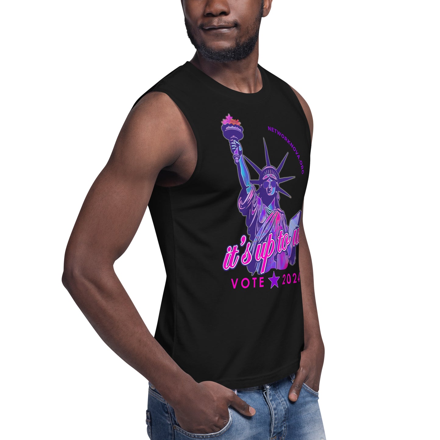 It's Up to Us Uni-Sex Tank, Black