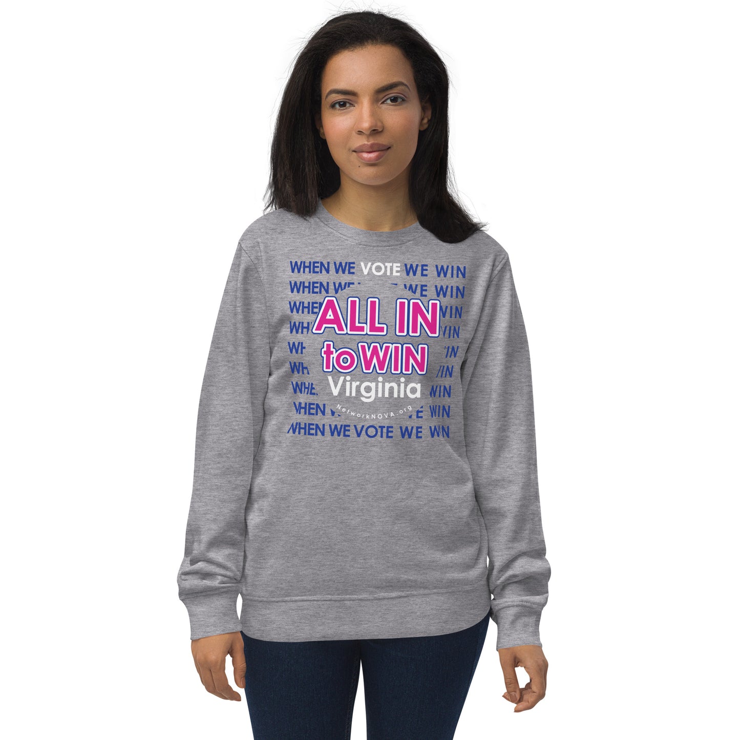 ALL IN TO WIN Unisex organic sweatshirt