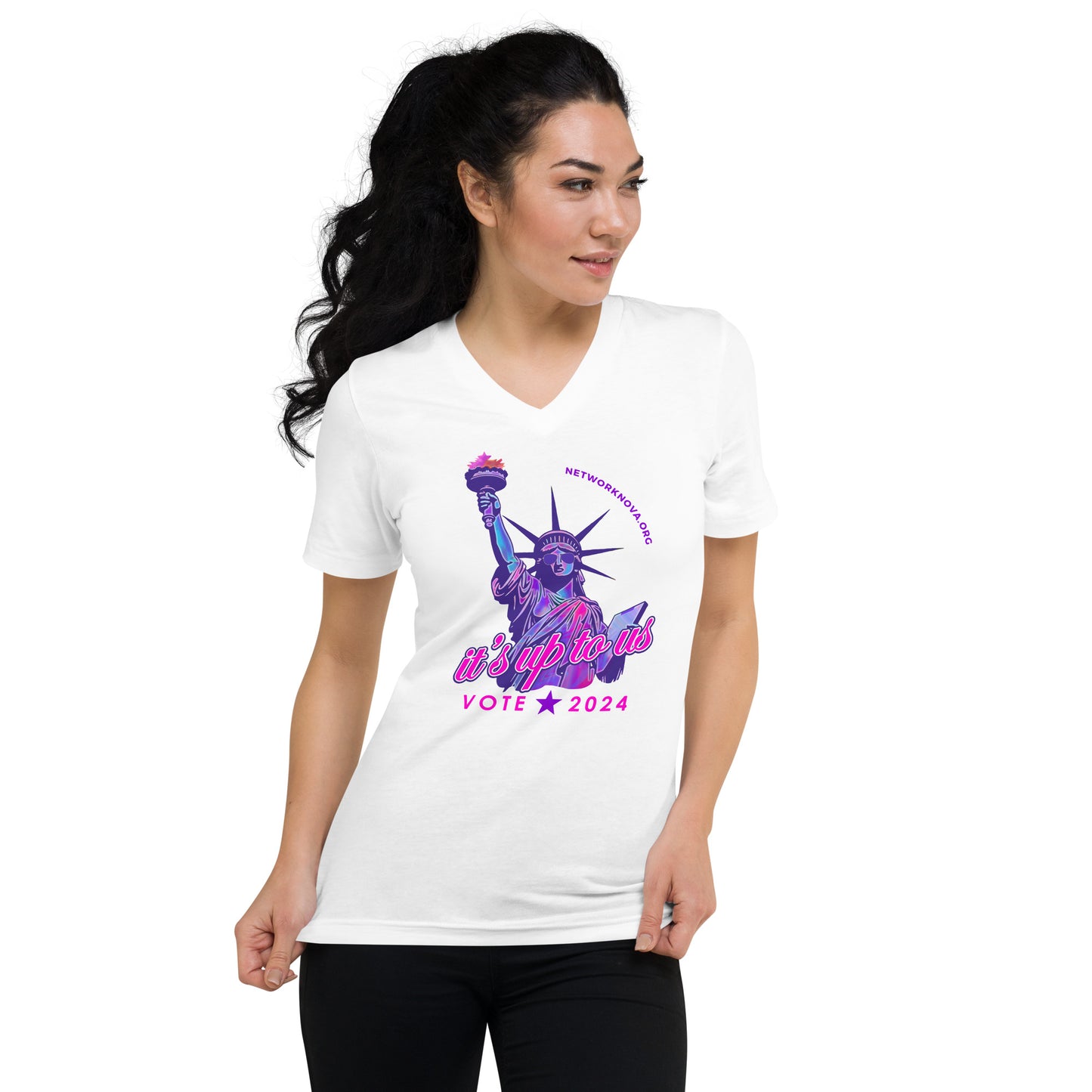 It's Up to Us Unisex V-Neck T-Shirt