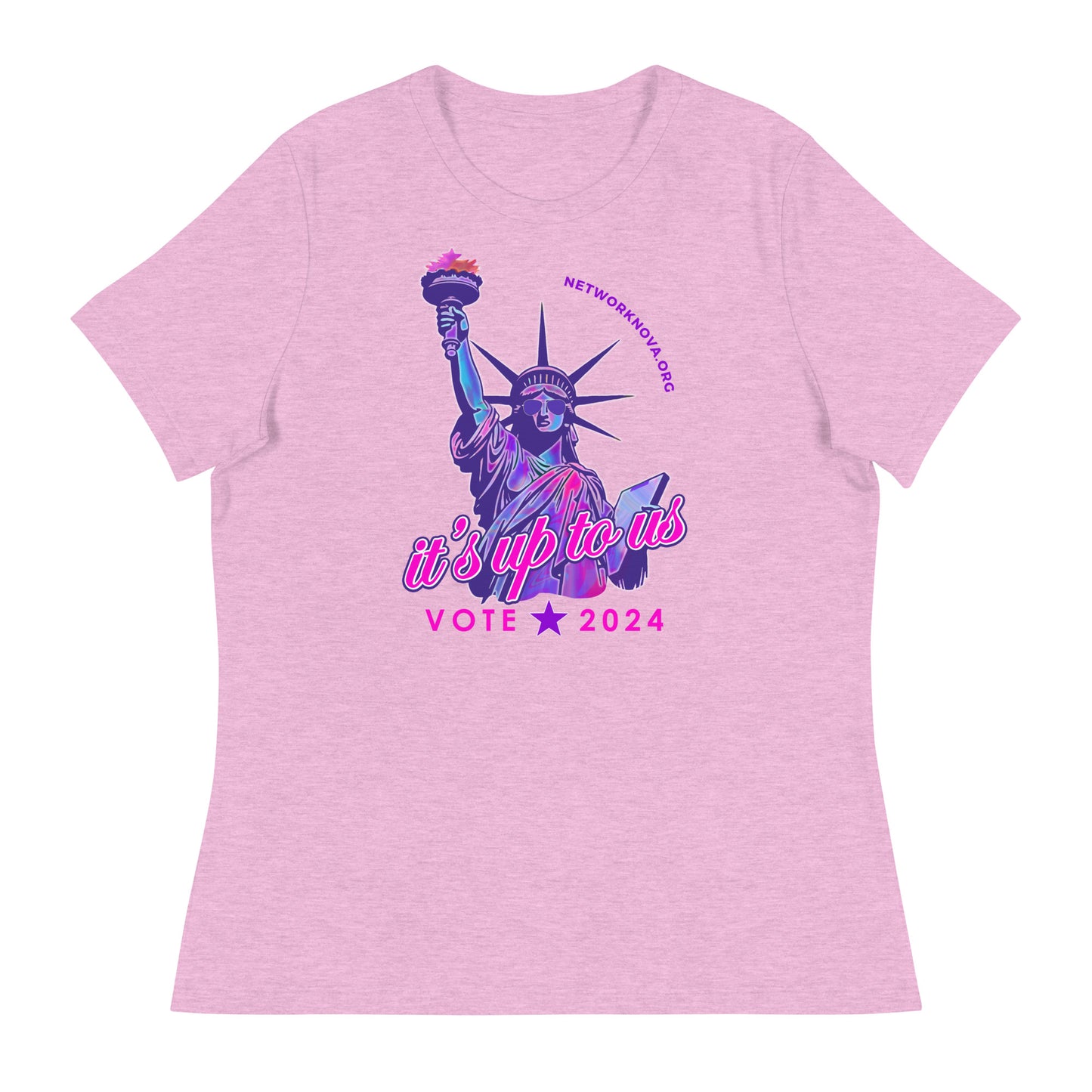 It's Up to Us Women's T-Shirt: Navy, Black, Lilac, Pink, White
