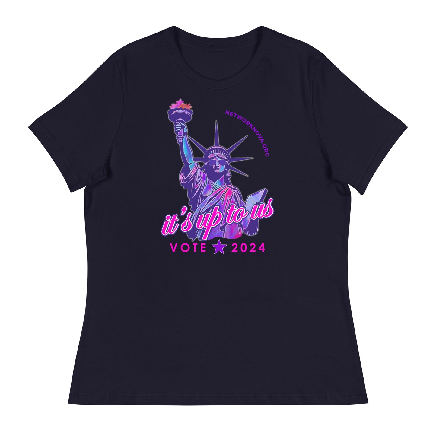 It's Up to Us Women's T-Shirt: Navy, Black, Lilac, Pink, White