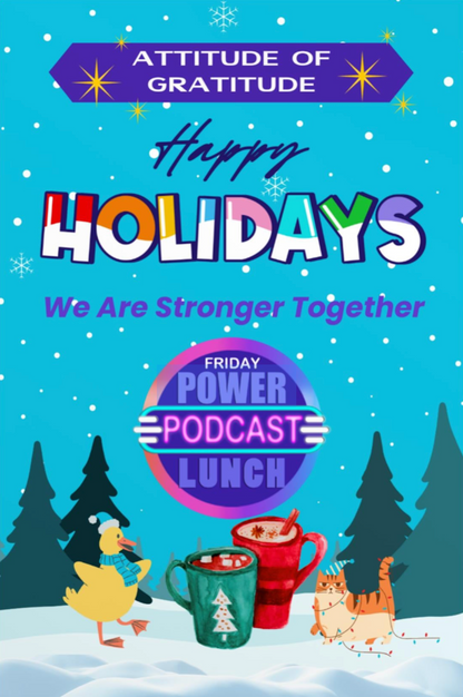 Attitude of Gratitude - Happy Holidays -  Stronger Together POSTCARD