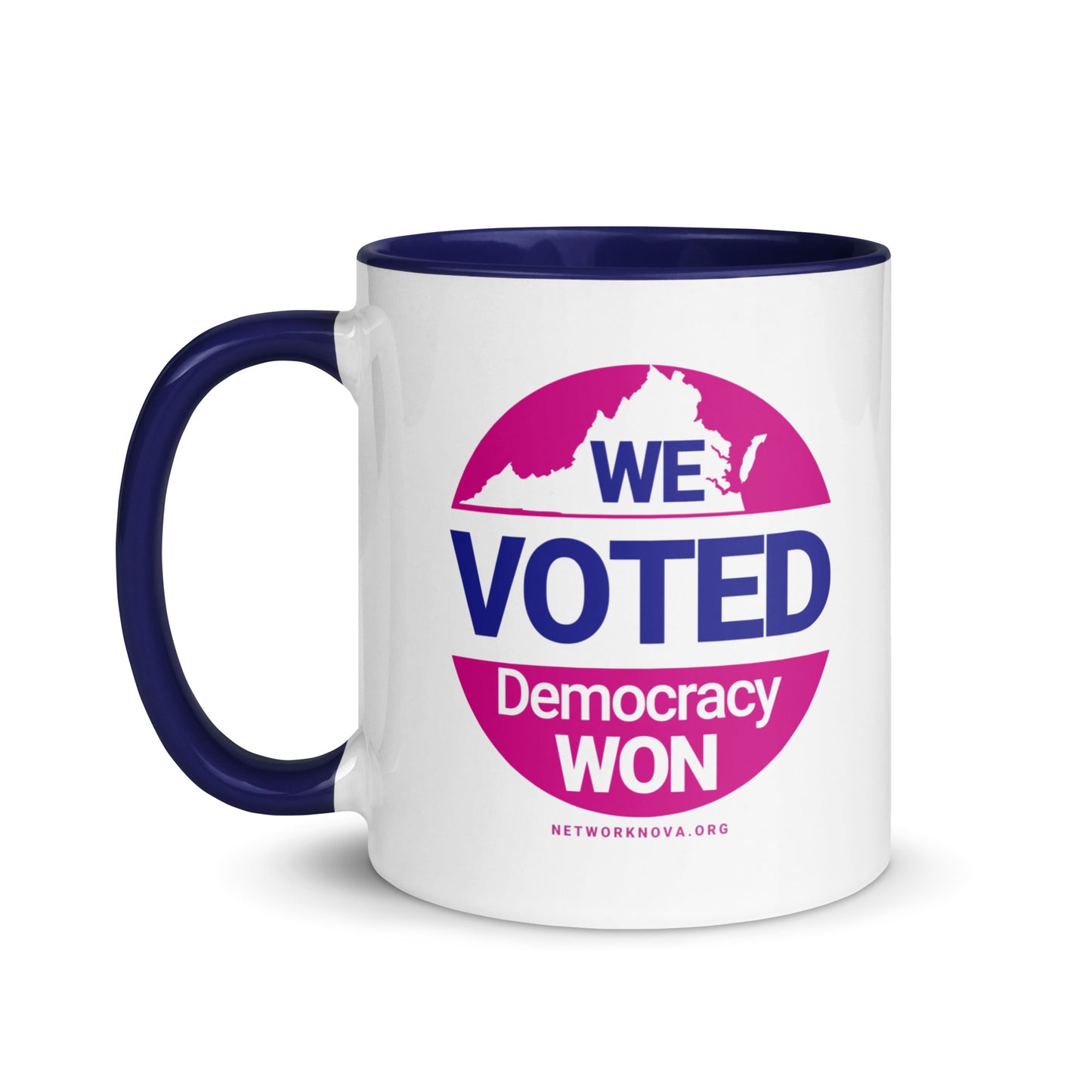 We Voted, Democracy Won Mug