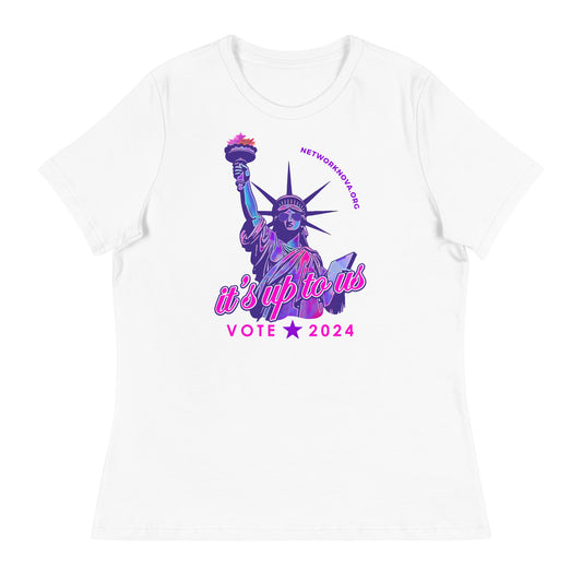 It's Up to Us Women's T-Shirt: Navy, Black, Lilac, Pink, White