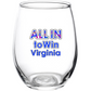 ALL IN to Win Wine Tumblers, Set of 4
